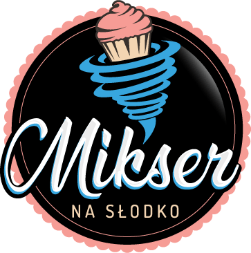 Logotyp - Mikser na słodko - wszystkie nasze desery przygotowywane sa z naturalnych składników.